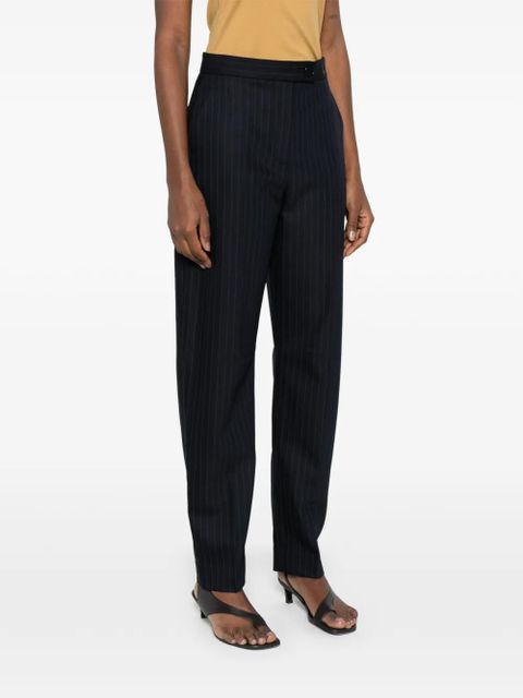 KHAITE Jude pinstripe trousers - Blue