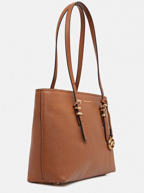 MICHAEL Michael Kors torebka skórzana QUINN kolor brązowy 30T5GQNT2L