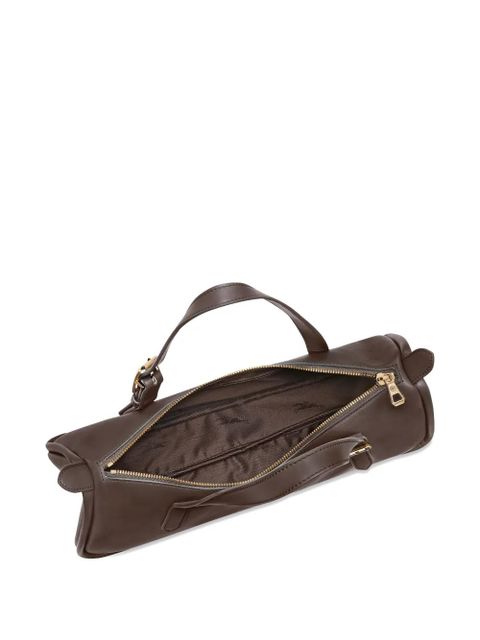 Longchamp L Looong buckle-strap shoulder bag - Brown
