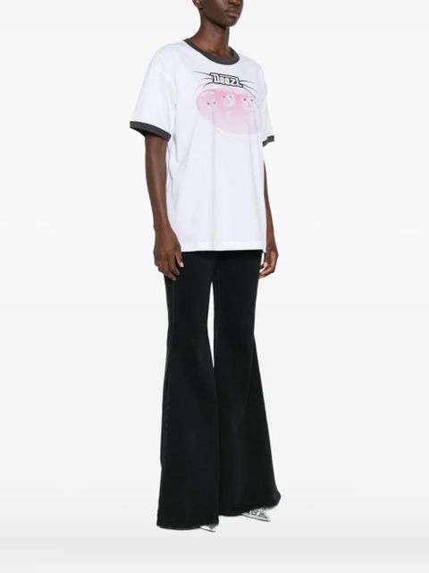 Diesel cat-graphic cotton T-shirt - White - zdjęcie produktu nr 2