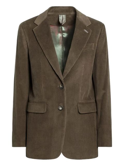 Max Mara corduroy single-breasted blazer - Green - zdjęcie produktu nr 1