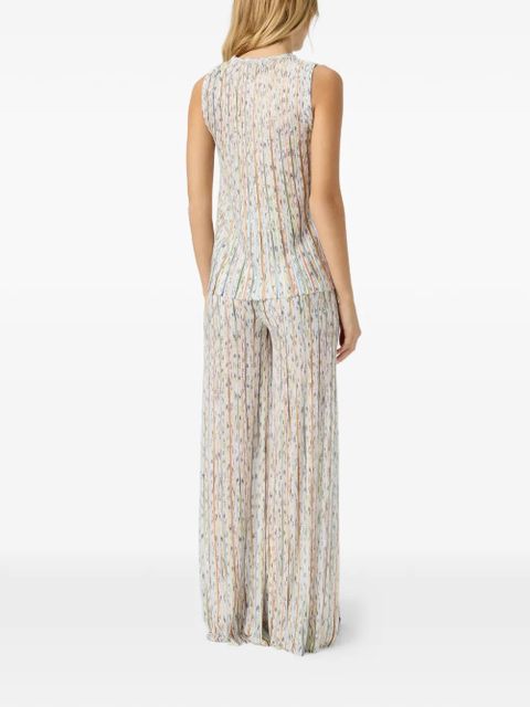 Missoni sequin-embellished round-neck top - Neutrals