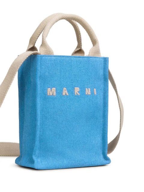 Marni Denim tote small bag - Blue - zdjęcie produktu nr 2