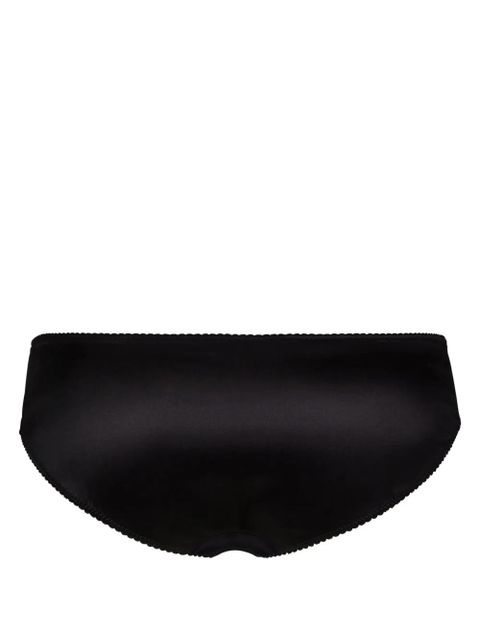 Dolce & Gabbana scalloped-trim hipster briefs - Black - zdjęcie produktu nr 2