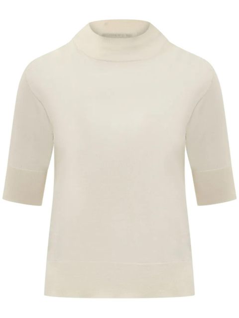 Jil Sander shot-sleeve T-shirt - White - zdjęcie produktu nr 1