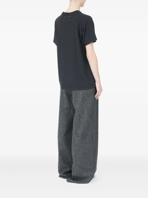 Maison Margiela logo cotton T-shirt - Black