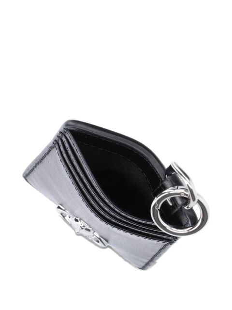 Vivienne Westwood logo-plaque card holder - Black