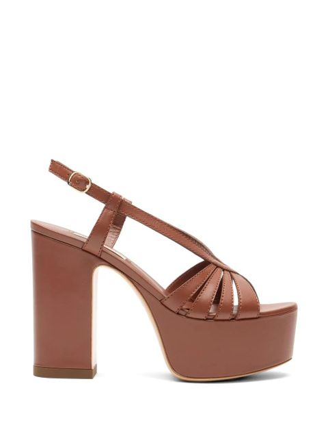 Casadei Elsa platform sandals - Brown - zdjęcie produktu nr 1