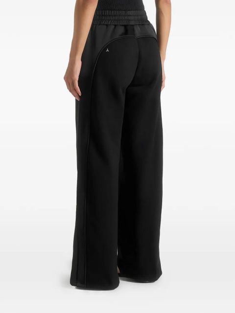 Manière De Voir Loula satin-panel track pants - Black