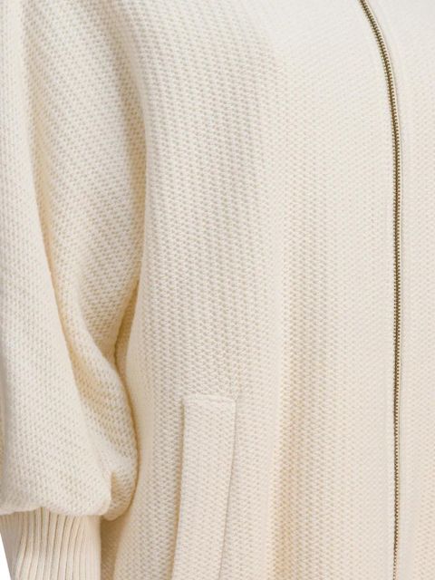 Max Mara WHITE CASHMERE JACKET - Neutrals