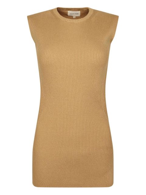 LouLou de Saison ribbed open-back vest - Brown - zdjęcie produktu nr 1