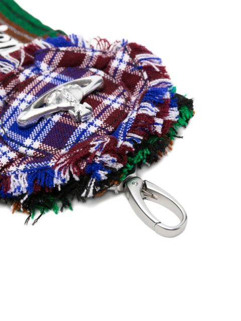 Vivienne Westwood Rosette Orb tartan charm - Blue