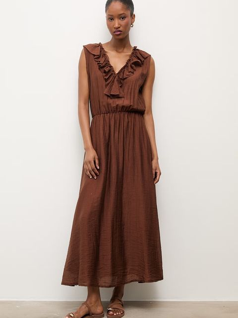 Answear.LAB sukienka letnia z lyocellem - zdjęcie produktu nr 1