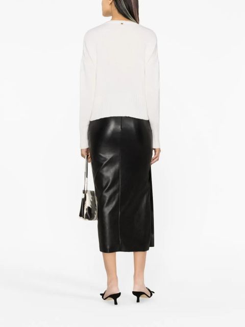 PINKO wool-cashmere blend sweater - White