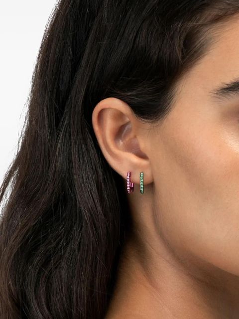 EÉRA 18K white gold Candy diamond earring - Pink - zdjęcie produktu nr 2