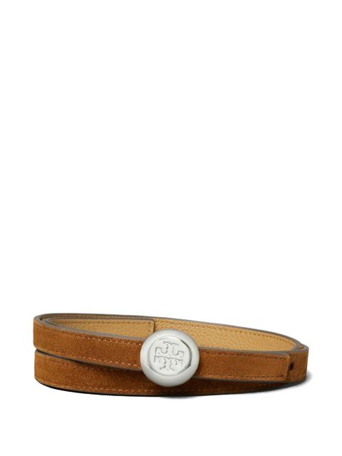 Tory Burch Romy reversible suede belt - Brown - zdjęcie produktu nr 1