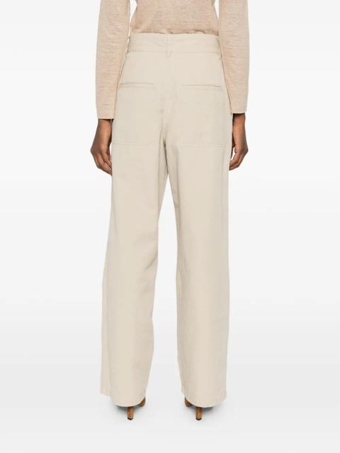 MARANT ÉTOILE Nadine pleated trousers - Neutrals