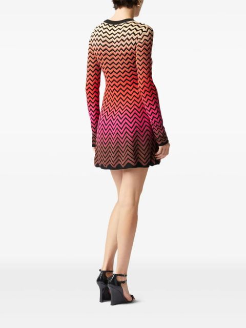 Missoni zigzag mini dress - Pink