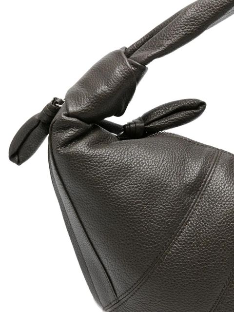 LEMAIRE medium Croissant knot-detail tote bag - Brown