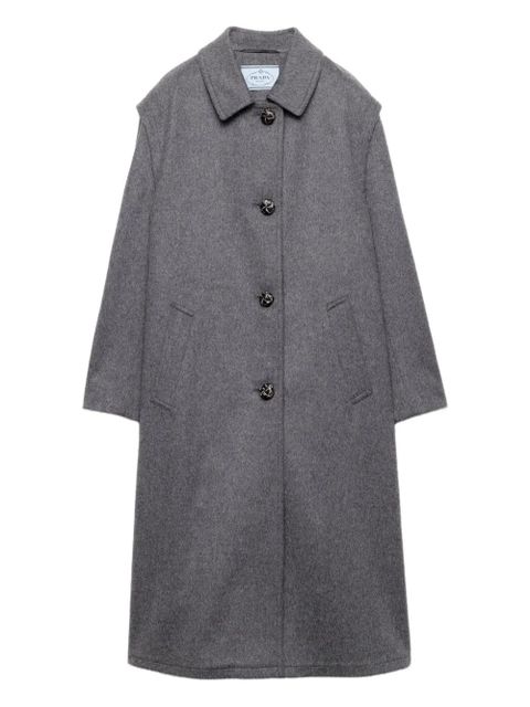 Prada single-breasted coat - Grey - zdjęcie produktu nr 1