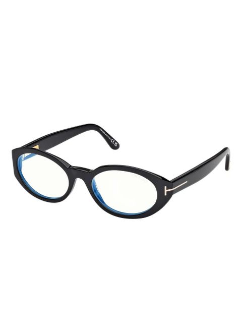TOM FORD Eyewear oval-frame glasses - Black