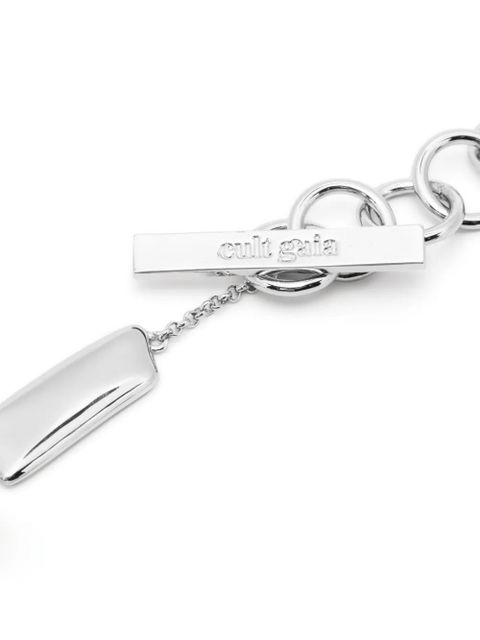 Cult Gaia Malaya logo-charm ankle bracelet - Silver - zdjęcie produktu nr 2