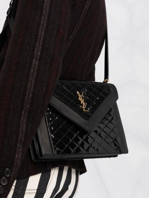 Saint Laurent Gaby quilted shoulder bag - Black