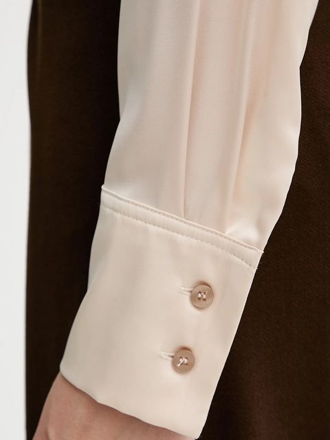 Guess koszula CONCETTA damska kolor beżowy regular z kołnierzykiem klasycznym W5YH03 WF1T2