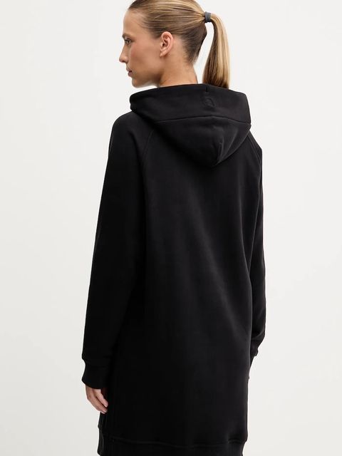 The North Face sukienka bawełniana kolor czarny mini prosta NF0A8E48JK31