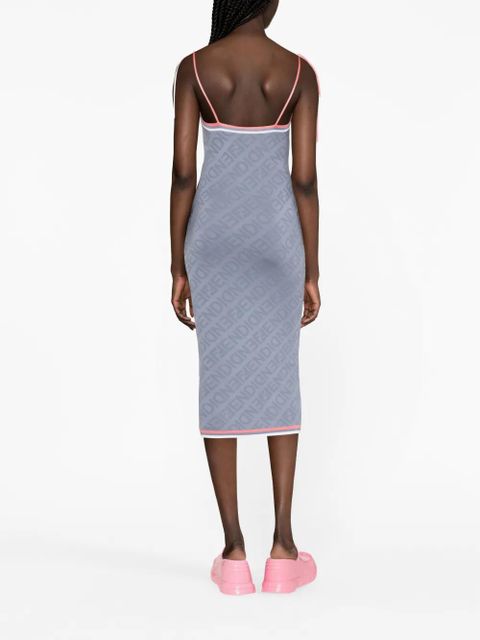 FENDI Fendi-Mirror midi dress - Grey