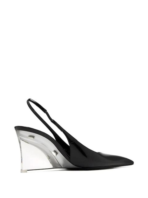 Saint Laurent slingback wedge pumps - Black - zdjęcie produktu nr 2