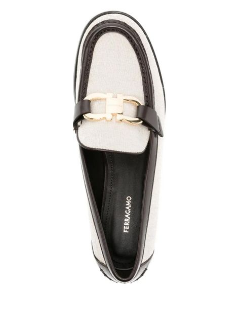 Ferragamo Gancini loafers - Neutrals