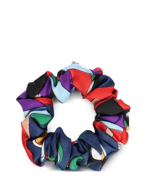 PUCCI fontane-print scrunchie - Blue