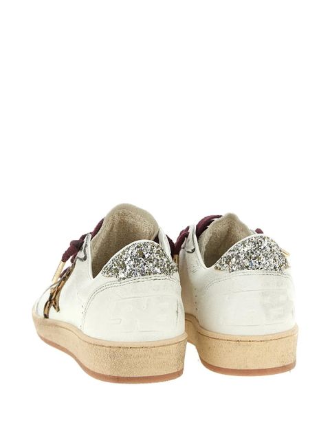 Golden Goose star-patch leather sneakers - White