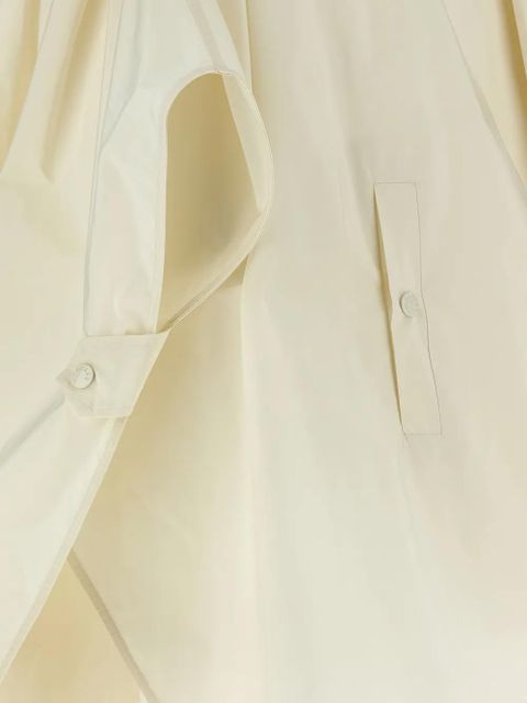 Moncler logo-patch cape - Neutrals