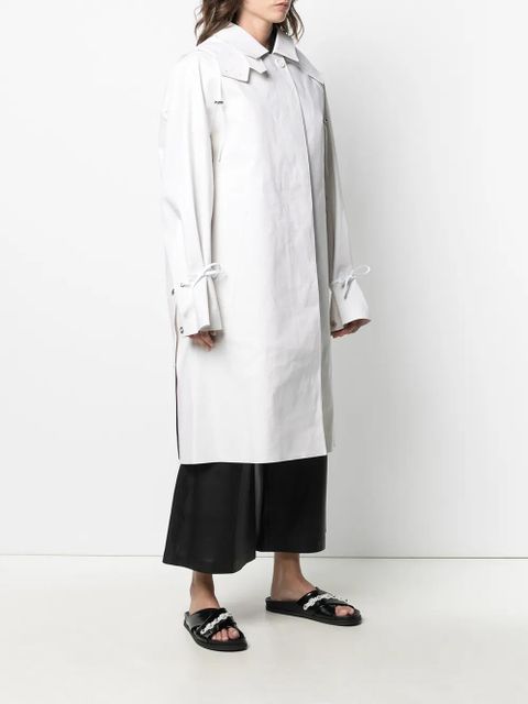 Cecilie Bahnsen single-breasted mid-length coat - White