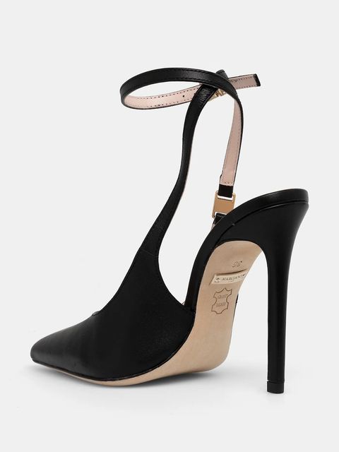 Marciano by Guess szpilki skórzane kolor czarny 5YGZ37 7368A