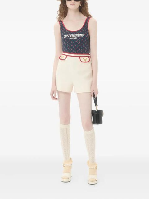 Valentino Garavani Cherryfic-print swimsuit - Blue - zdjęcie produktu nr 2