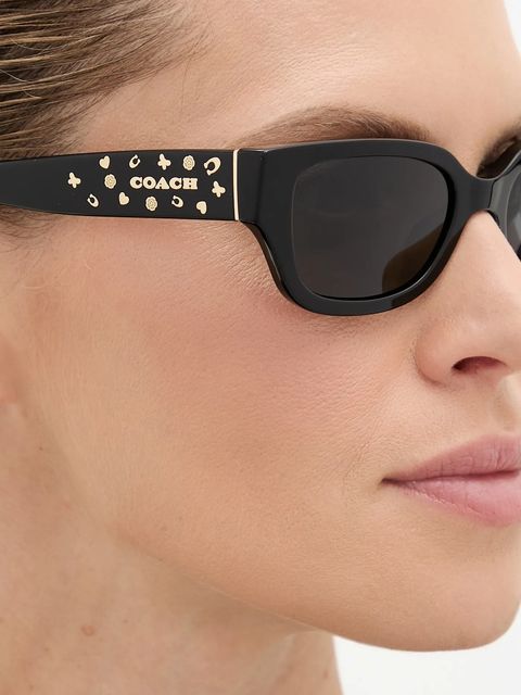 Coach okulary przeciwsłoneczne damskie kolor czarny 0HC8439U