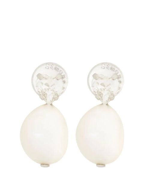 Simone Rocha pearl crystal stud earrings - White - zdjęcie produktu nr 1