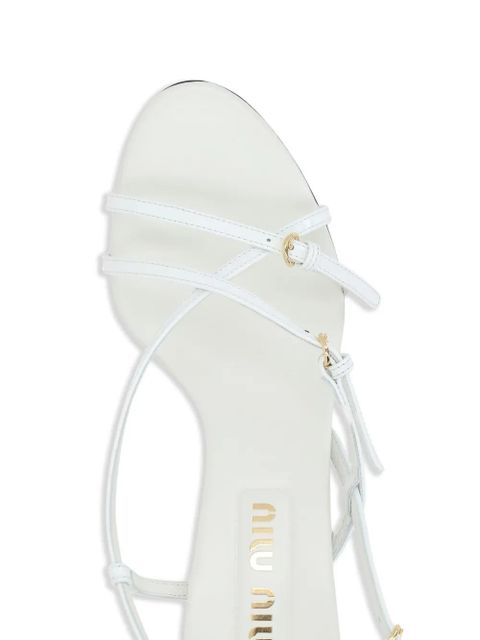 Miu Miu leather sandals - White