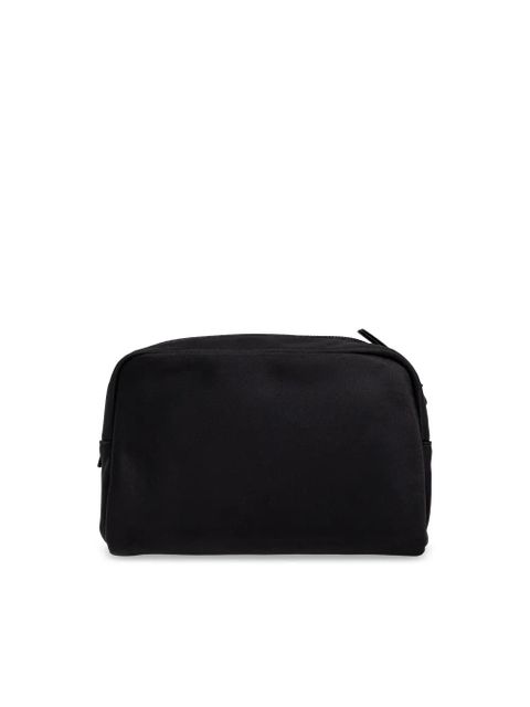 Tory Burch logo-plaque makeup bag - Black