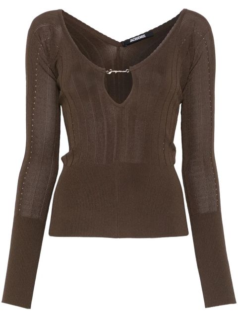 Jacquemus Le sommet Pralù top - Brown - zdjęcie produktu nr 1