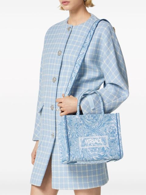 Versace small Barocco Athena tote bag - Blue