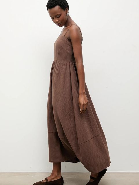 Answear.LAB sukienka z dodatkiem lnu - zdjęcie produktu nr 1