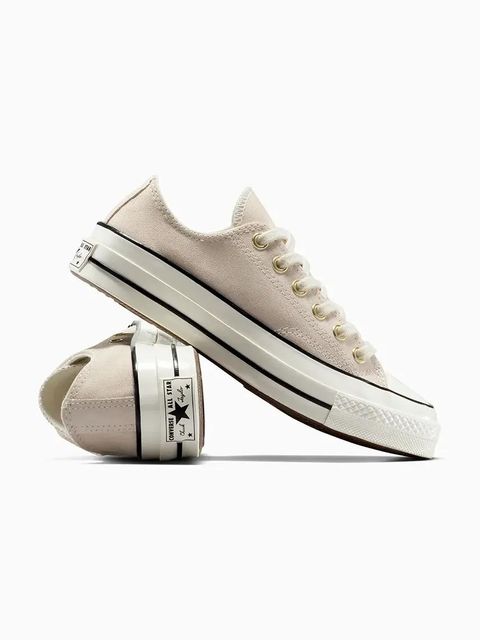 Converse tenisówki zamszowe Chuck 70 kolor beżowy A13829C