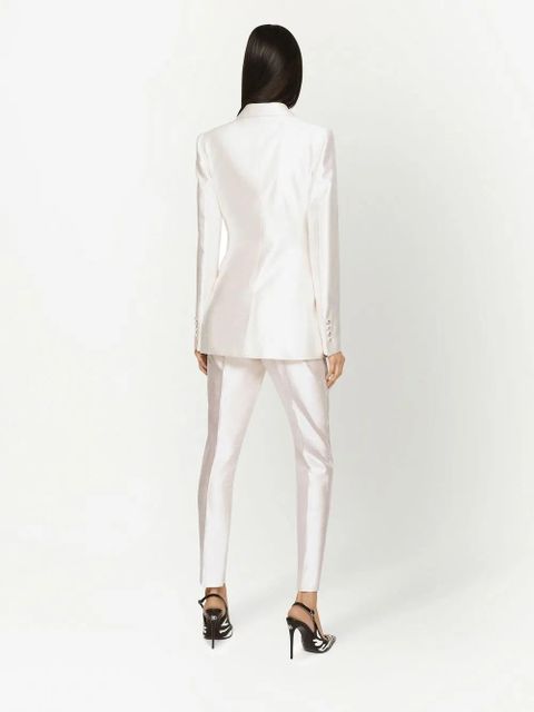 Dolce & Gabbana double-breasted silk blazer - White - zdjęcie produktu nr 2