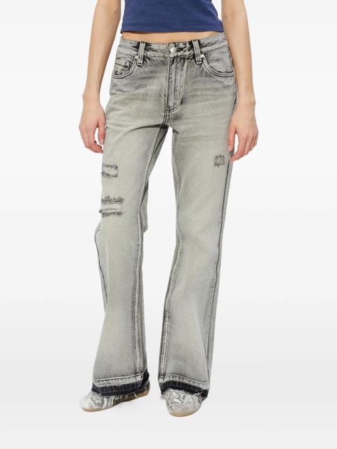 MISBHV distressed flared jeans - Grey