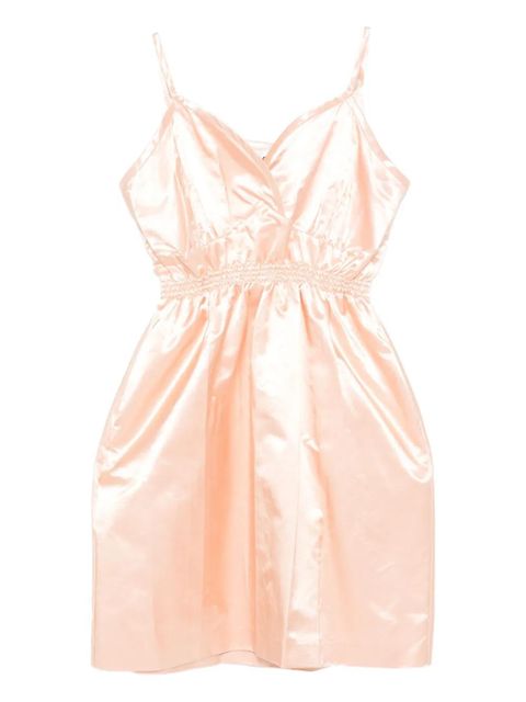 Miu Miu satin spaghetti-strap mini dress - Orange - zdjęcie produktu nr 1