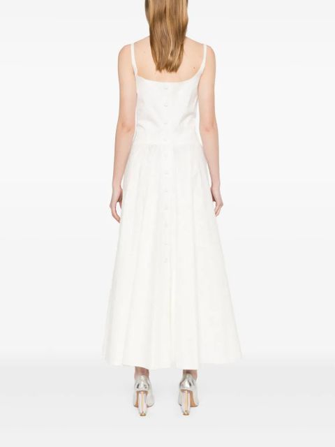 Marni patterned-jacquard cotton midi dress - White - zdjęcie produktu nr 2